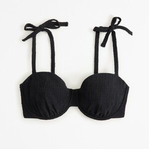 Abercrombie Curve Love Tie-Strap Underwire Bikini Top